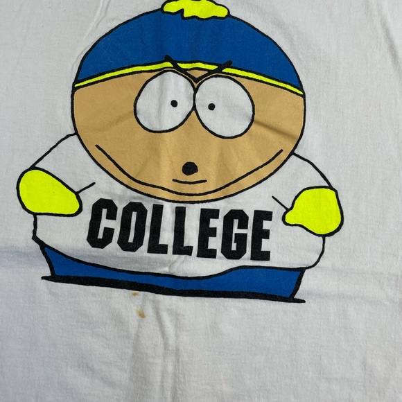 Vtg 90s Southpark Cartman Kenny College Comedy Central T-Shirt 2Lot Size L Rare - Picture 12 of 16